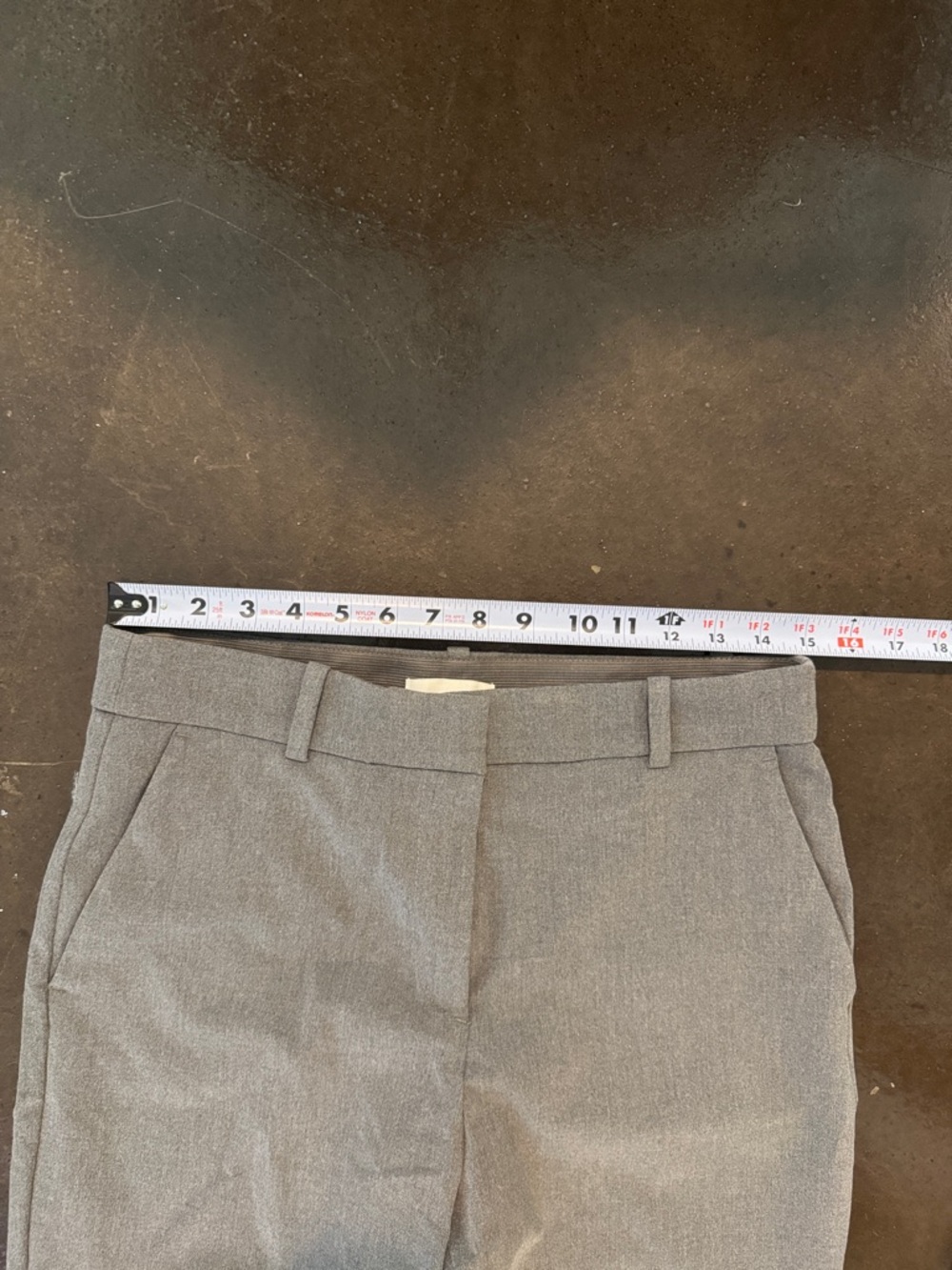 Gray Skinny Ankle Length Dress Pants - Picture 7 of 7